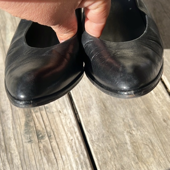 Stuart Weitzman Choke up Black Women's Pointed toe block heel pumps heels size 9 - Picture 10 of 12